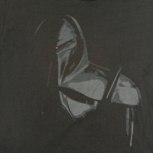 Retro Y2K M&O Knits Men Large Battlestar Galactica Cylon Black T-shirt - Picture 3 of 7